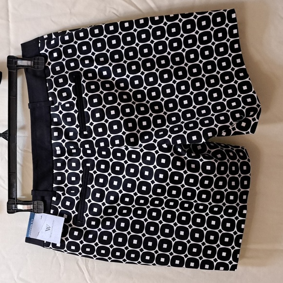 NWT Womens Worthington Dress Shorts (Modern Fit) Black and White  Size 6 - Picture 2 of 7